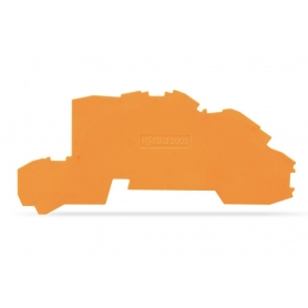 Wago 2003-7692 cierre y placa intermedia 0.8 mm de grosor naranja (25 piezas)