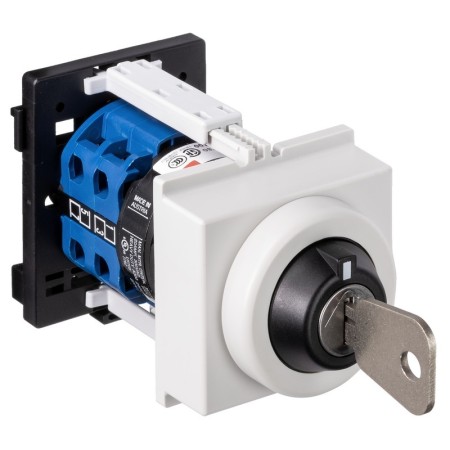 Kraus & Naimer CA10.A200*A-V750.VE21 Switch 1 pole, RE, key 0/1 removable, Ith: 20 A, P: 5.5 kW(AC-3,400V), 2x2,5 mm2