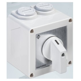 Kraus & Naimer CA10.A201.PNL1 switch, 2 pole, 60°, AP, IP42, Ith: 20 A, P: 5.5 kW(AC-3,400V), 2x25 mm2 70002051