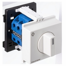 Kraus & Naimer CA20.A212.VE21 changeover switch with 0, 3 pole, 60°, RE, Ith: 25 A, P: 7.5 kW(AC-3,400V), 2x4 mm2 70005246