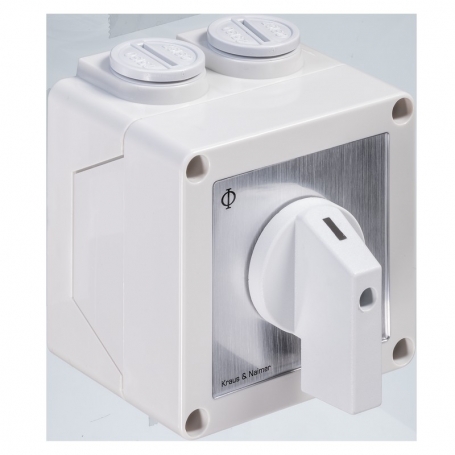 Kraus & Naimer CA20.A410.PNL4 star triangle switch, 1 direction of rotationAP, IP42, Ith: 25 A, P: 7.5 kW(AC-3,400V), 2x4 mm2 70
