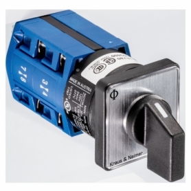 Kraus & Naimer CG4.A210.E changeover switch with 0, 1 pole, 60°, 2-hole fastening, Ith: 10 A, P: 2,2 kW(AC-3,400V), 2x1,5 mm2 70