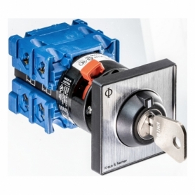 Kraus & Naimer CH10.A220*A-V750.FT2 Switch without 0, 1 pole, front mounting, key 1+2 removable, Ith: 20 A, P: 5.5 kW(AC-3,40