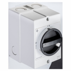 Kraus & Naimer KG10.T103/40.KS11V interrupteur principal noir/gris, 3 pôles, +1NO/1NC, AP, IP66, Ith: 20 A, P: 5.5 kW(AC-23,400V