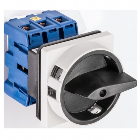 Kraus & Naimer KG64B.T104/01.E main switch black/grey, 4 pole, 4-hole fastening 64x64, Ith: 63 A, P: 22 kW(AC-23,400V), 16 m