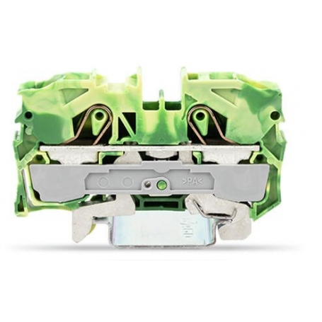 Wago 2010-1207 2-conductor clamp 10 mm2 green-yellow