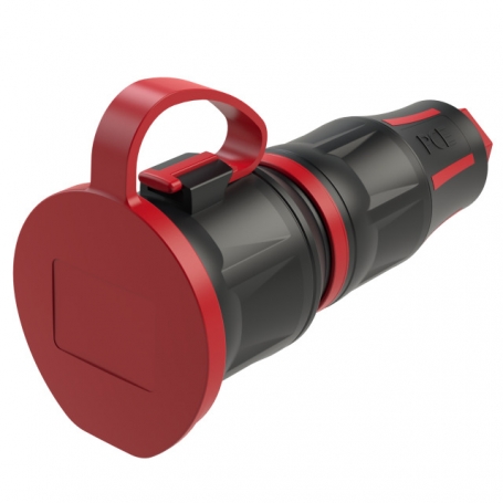 PCE 25711-sr zaštitni kontaktni priključak DB nat IP54 crvena serija TopTaurus2