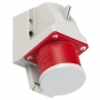 PCE 525-6d Βύσμα τοίχου CEE 32A 5p 6h IP44 με καπάκι