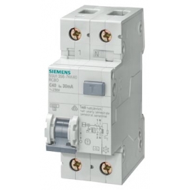 Siemens 5SU1356-6KK10 FI/LS kapcsoló, 1+N, Type-A, B10, 30mA, 6kA