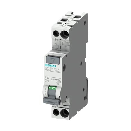 Siemens 5SV1316-6KK10 FI/LS compact, 1+N, Type-A, B10, 30mA, 6kA