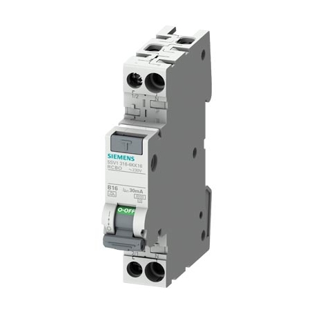 Siemens 5SV1316-6KK10 FI/LS kompakt, 1+N, tip A, B10, 30mA, 6kA