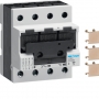 Hager L76O load disconnector with fuses D02 63A 3pin+N DIN rail FI-Vorsicherung