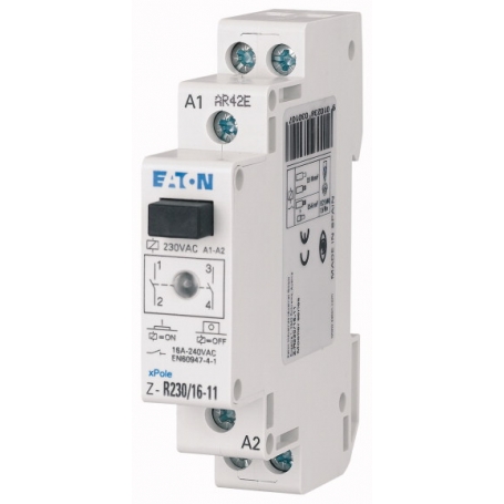 Eaton ICS-R16A230B200 Z-R230/16-20 Namestitev Relay 16A 230 V AC, 2S