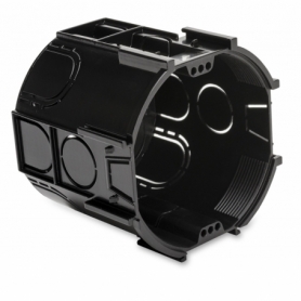 Dietzel ASDT 70 OD 103050 Caja de interruptor estacionario, 75 mm, 65 mm de profundidad, negro