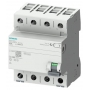 Siemens 5SV3644-4 Type de commutateur de protection FI B 40A 3+N-pol. 300mA 400V 4TE zoomé à court terme.