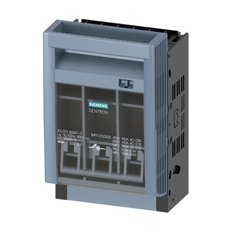 Siemens 3NP1123-1CA20 Sicherungslasttrennschalter 3NP1, 3-polig, NH000, 160 A, für Aufbau und ...