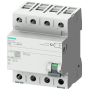 Siemens 5SV3346-4 Tipo de interruptor de protección FI B 63A 3+N-pol. 30mA 400V 4TE zoom a corto plazo.