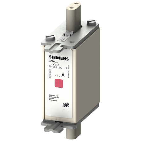 Siemens 3NA7810 NH insert fuse, NH000, In: 25 A, gG, Un AC: 500 V, Un DC: 250 V