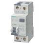 Siemens 5SU1354-7LB10 FI/LS-Schalter, 10 kA, 1P+N, Typ A, kurzzeitverzögert G, 30 mA, C-Char, In: 10 A