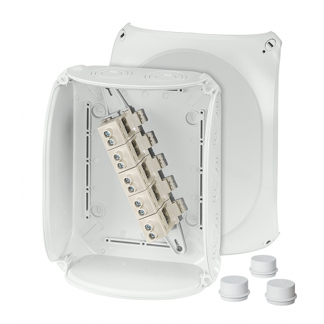 Hensel DK 2525 G Kabelabzweigkasten 6-25 qmm 3phasig, 35 qmm 1phasig, 5pol. Klemme 62000016