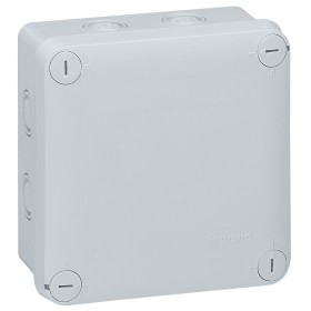 Legrand 092024 Abzweigdose Plexo, 105 x 105 x 55 mm (HxBxT), IP 55, mit Vorprägung