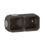 Legrand 069602L Plexo New 2-fach Gehäuse horizontal und vertikal in der Farbe: Anthrazit