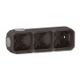 Legrand 069603L Plexo New 3-fach Gehäuse horizontal und vertikal in der Farbe: Anthrazit