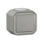 Legrand 069711L Plexo New FRAP Wechselschalter 10 AX, Steckklemmen, IP55, IK08, Grau