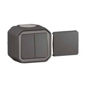 Legrand 069789L Plexo New FRAP Multifunktionsschalt 10AX/Taster 10A, SL, IP55, IK08, Anthrazit