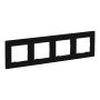 Legrand 864574 Niloe Step τετράκλινο πλαίσιο Χρώμα: Μαύρο