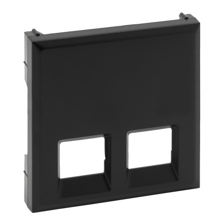 Legrand 864543 Niloe Step Cover 2-fold Rj11/Rj45 Color: Black