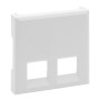 Legrand 864143 Niloe Step Cover 2-fold Rj11/Rj45 Color: Ultrawhite