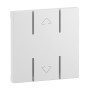 Legrand 765619 Seano 2-modulige Tastenabdeckung MyHome mit Symbol "Auf/Ab", Farbe Ultraweiss