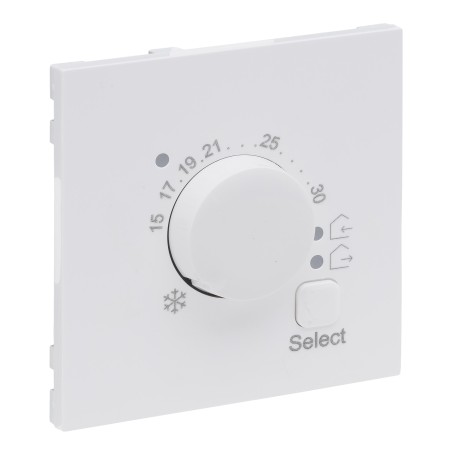 Legrand 765152 SEANO Abdeckung elektronisches Fussbodenthermostat, Farbe: Ultraweiß