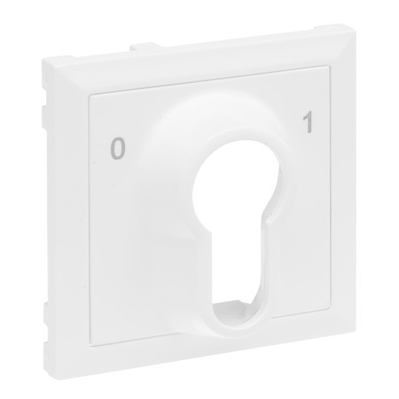 Legrand 765133 SEANO Cover for DIN key switch 0 – 1, Color: Ultrawhite