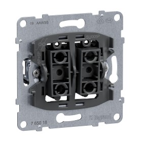 Legrand 765018 SEANO insert double button with 2 changeover contacts 10A plug-in terminals