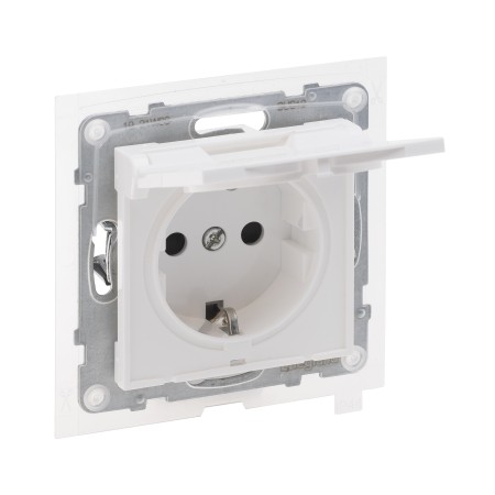 Legrand 765124 SEANO protective co socket, SL, increased contact protection, hinged lid IP44, UW