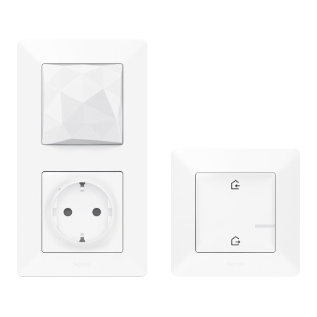 Legrand 752196 Valena Life with Netatmo Starterpaket (Gateway + Master-Switch) Farbe Ultraweiss