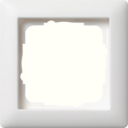 Gira 21104 Abdeckrahmen 1f Standard 55 Reinweiß mcov.fr. 1-g Standard 55 p.white m