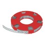 Montagelochband verzinkt 12mm 10 Meter Rolle in Kunststoffkassette 901016