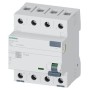 Siemens 5SV3344-6KL FI-Schutzschalter, 4-polig, Typ A, In: 40 A, 30 mA, Un AC: 400 V