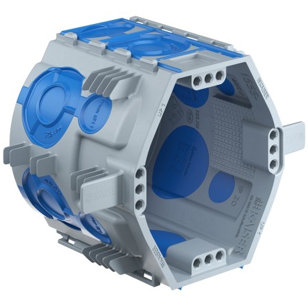 KAISER 1555-26 Unterputz, Geräte-Verbindungsdose UP1, ECON® Fix, Tiefe: 66 mm, luftdicht, mit Klemmrippen