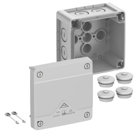 Spelsberg Abox Pro 025-L Abzweigkasten, Schutzart IP66/IP67/IP69, max. 2,5², Schlagfestigkeit IK09, Schutzklasse II, Ui 1000V AC