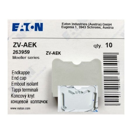 Eaton ZV-AEK end cap, for cover profile Z-profile, plastic