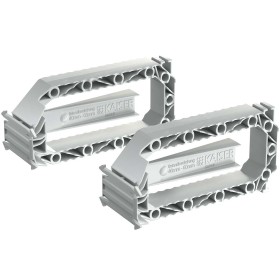 KAISER 1211-00 Betonbau, B1 Prefix®-Systemflügelset, 2-teilig, Abmessungen 103 x 49 x 36 mm, zur Befestigung an der Bewehrung
