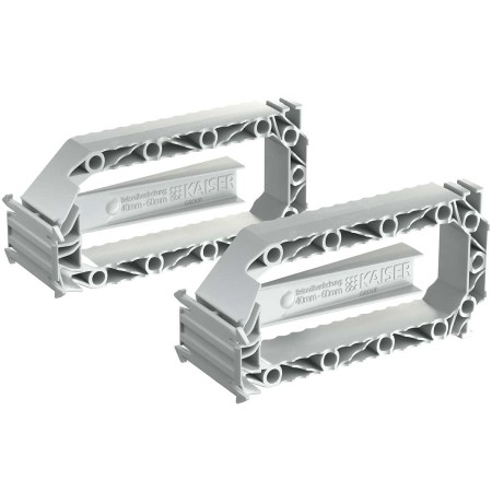 KAISER 1211-00 Betonbau, B1 Prefix®-Systemflügelset, 2-teilig, Abmessungen 103 x 49 x 36 mm, zur Befestigung an der Bewehrung