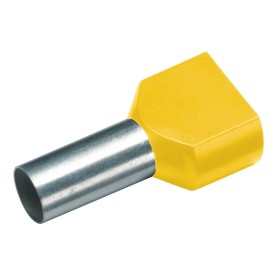 Cimco Zwillingsaderendhülse 2 x 6,0 mm² x 14 mm, gelb 187712 - 100 Stück
