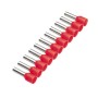 Cimco Aderendhülse isoliert 1,5 mm² x 8 mm, rot, Bandware 187513 - 500 Stück