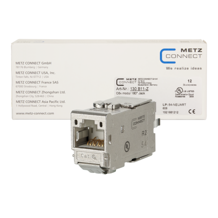 METZ CONNECT 130B11-Z C6Amodul 180° (12 Stück)