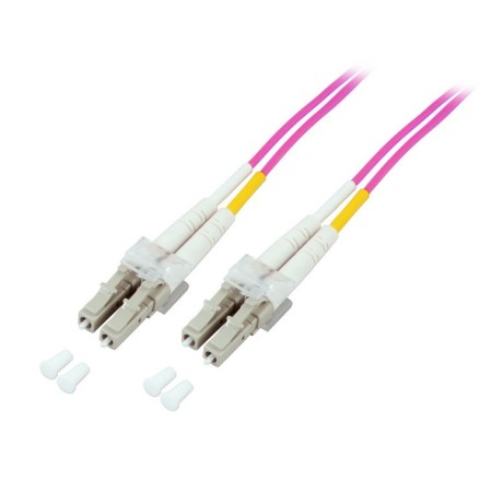 EFB O0319.3 Duplex patch καλώδιο LC-LC OM4 3m LSZH 2mm ερικαβιολετ